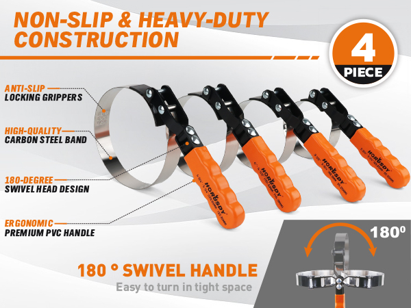 11-Piece Oil Filter Wrench Set
