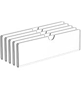 KOTEMON Acrylic Wall Name Plate Holder, Door Plate with Adhesive Tapes, Clear Sign Holder Frame, ...