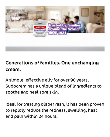 Sudocrem diaper rash cream, zinc oxide cream, baby ointment, crema para pañales de bebe