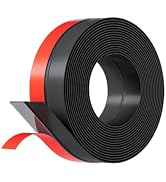 Pluden 20FT Weather Stripping Door Seal - 2" Silicone Door Draft Seal Tape for Gaps Under Door We...