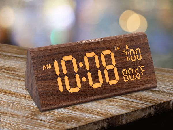 wood clock