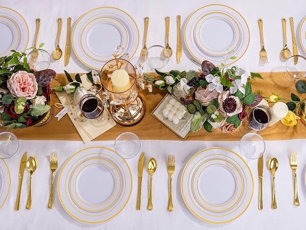 Gold plates set