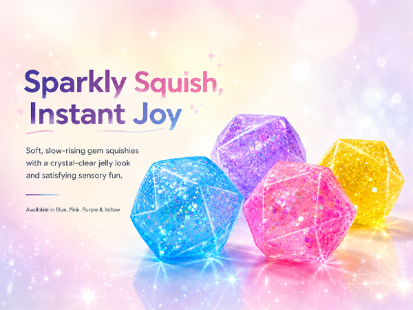 Glitter Squishy Diamond Toys