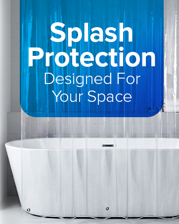 shower liner clear