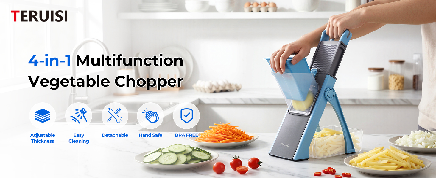 4-in-1 MultifunctionVegetable Chopper