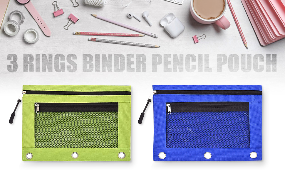 3 ring binder pouch