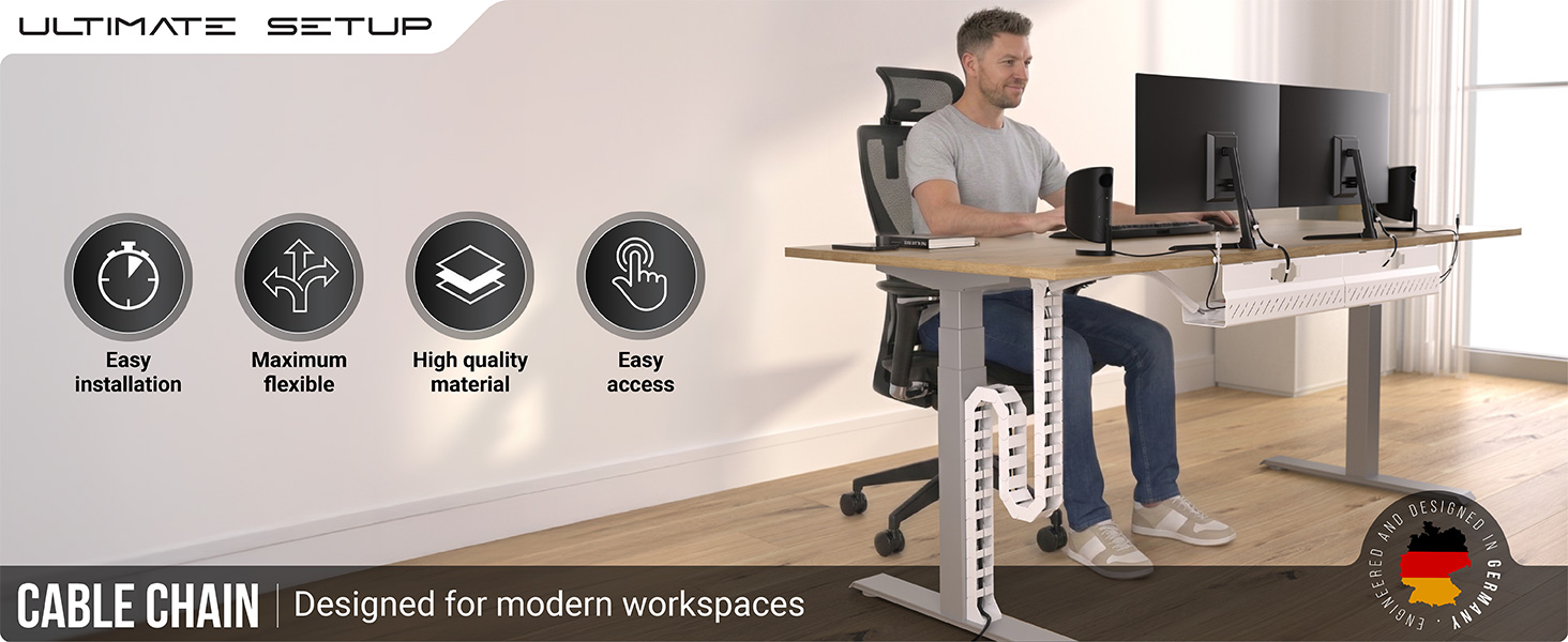 vertebrae cable management under desk