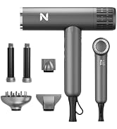 Nicebay 1600W High-Speed Hair Dryer with Diffuser & Curler for Women | Fast Drying Portable Blow ...