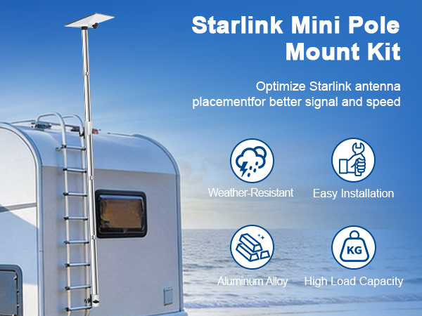 Starlink Mini Flag Pole Mount