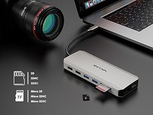 USB C Docking Station Dual Monitor, 14-in-1 USBC HUB USB Adapter