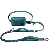 KUBEMUEG Hands Free Dog Leash for Large Medium Dogs Heavy Duty Bungee Reflective Adjustable Waist...