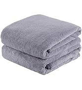 JML Luxury Hotel & SPA Bath Towels (2 Pack, 30"x60") - 350GSM High Density Fleece Towel Sets - Su...