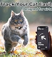 Dgerp Airtag Cat Collar Breakaway, Reflective Kitten Collar with Apple Air Tag Holder and Bell fo...