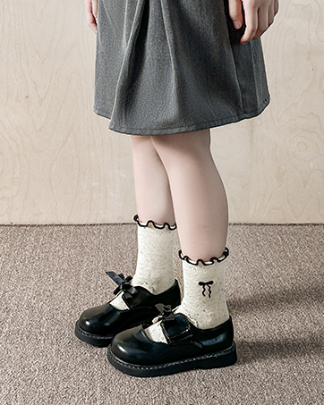 Girls Ruffle Socks Frilly Kids Crew Dress Cotton Soft Cute Toddler Socks 6 Pairs