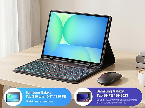 galaxy s10 fe tablet case with keyboard