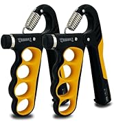 Senston Grip Strength Trainer 2 Pack - Adjustable 11-220Lbs (5-100KG) with Auto Counter, Hand Gri...