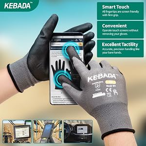 Kebada Work Gloves Touchscreen
