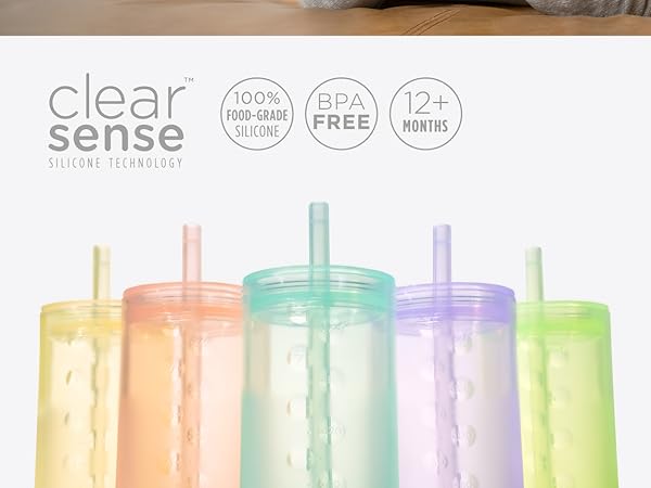 Training Cup with Lid + Straw 9 oz