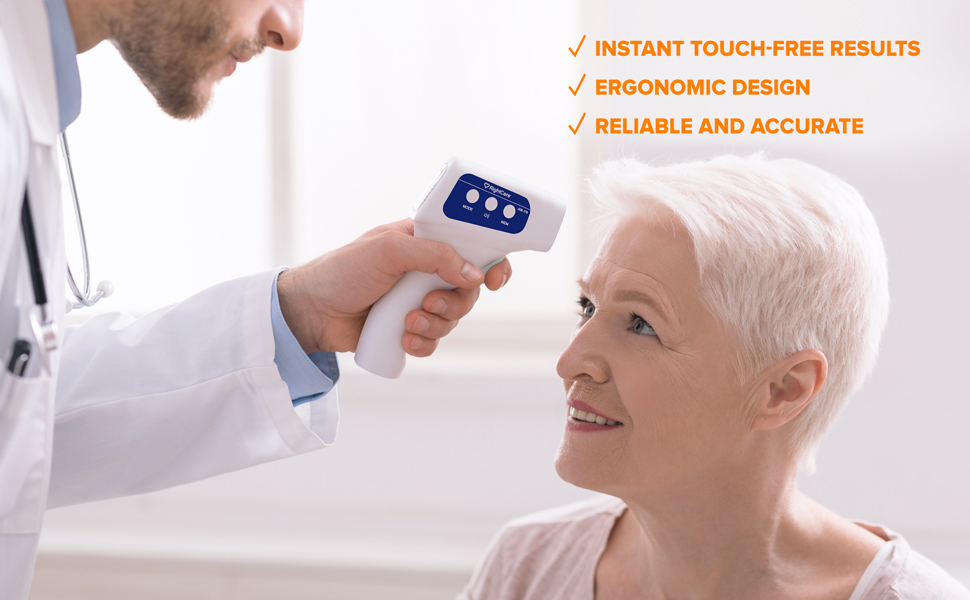 children temperature reading clinic hospital family doctor nurse adult reliable physician care