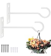 QTJUST Wall Hook for Hanging Plant Bracket 6inch Metal Plant Hook Decorative Wall-Plant Wall Hang...
