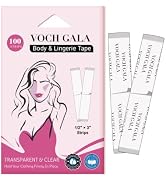 VOCH GALA 100 Strips Double-Sided Tape Transparent Lingerie Body Tape, Invisable and Clear