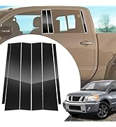 SKYLOTEC Window Pillar Cover Stickers for Nissan Titan 2004-2015 | Titan Accessories, Exterior Do...