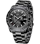 BENYAR Mens Watches Quartz Analog Chronograph Waterproof Wrist Watches for Men Fashion Business W...