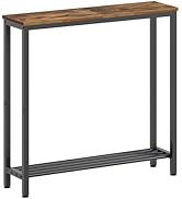 YATINEY Narrow Console Table, 2-Tier Small Sofa Table, 29.5