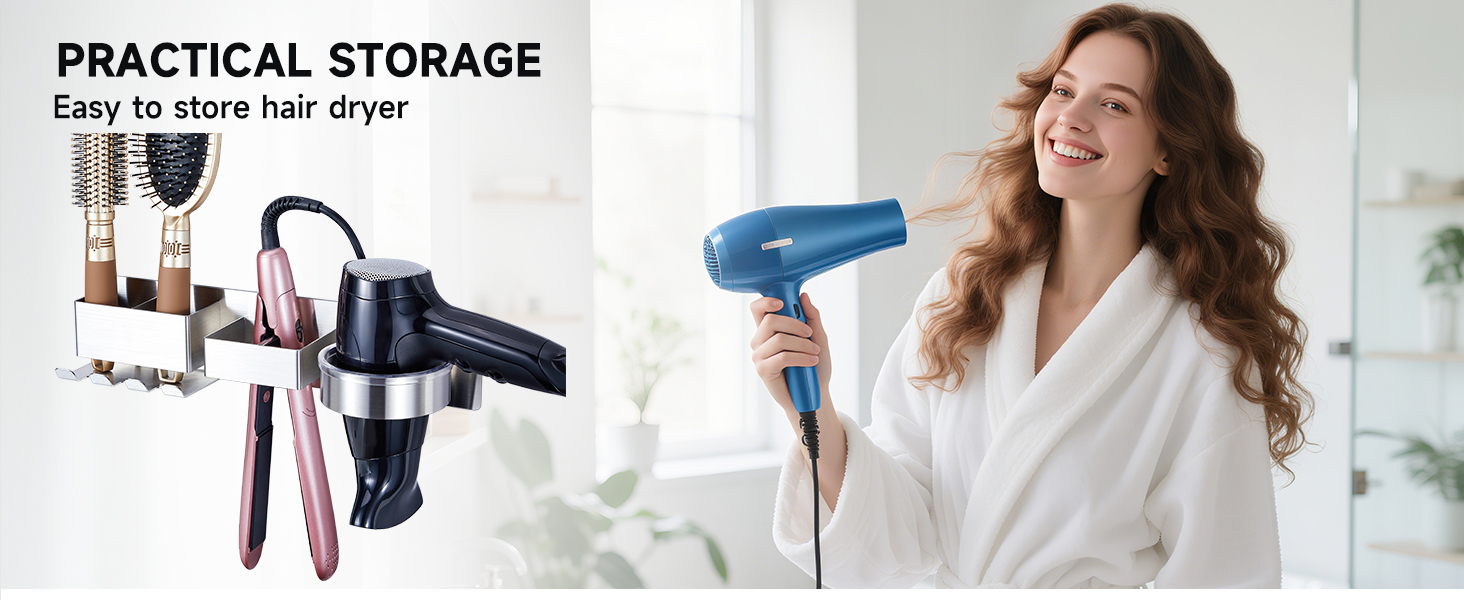 Hairdryer Holder Wall Mounted