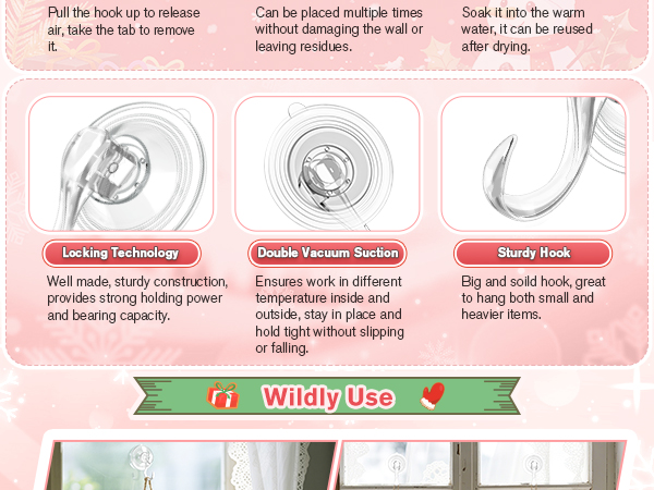 window clear wreath hanger