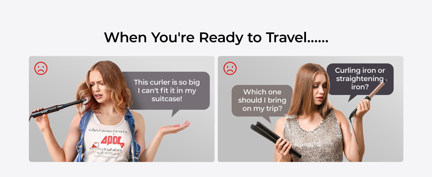Europe Travel Smart Voltage Curling Iron