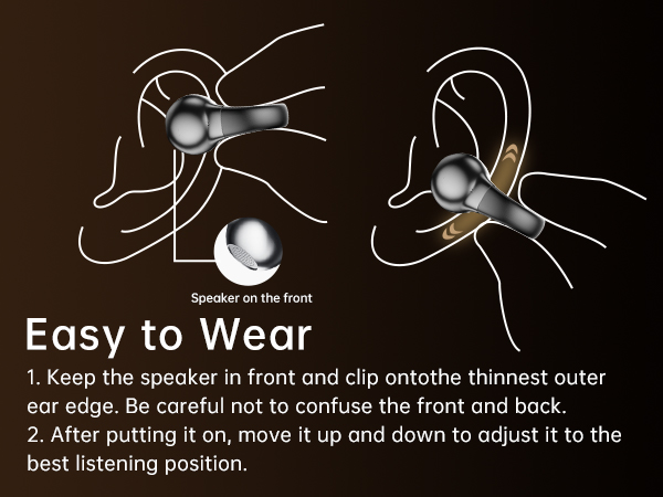 clip on headphones no pain