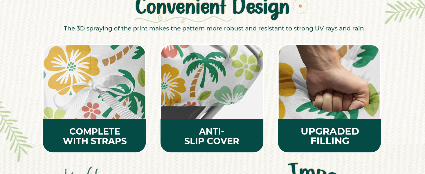Outdoor Chaise Lounge Chair Cushion