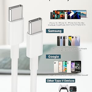 60W USB C to USB C Cable