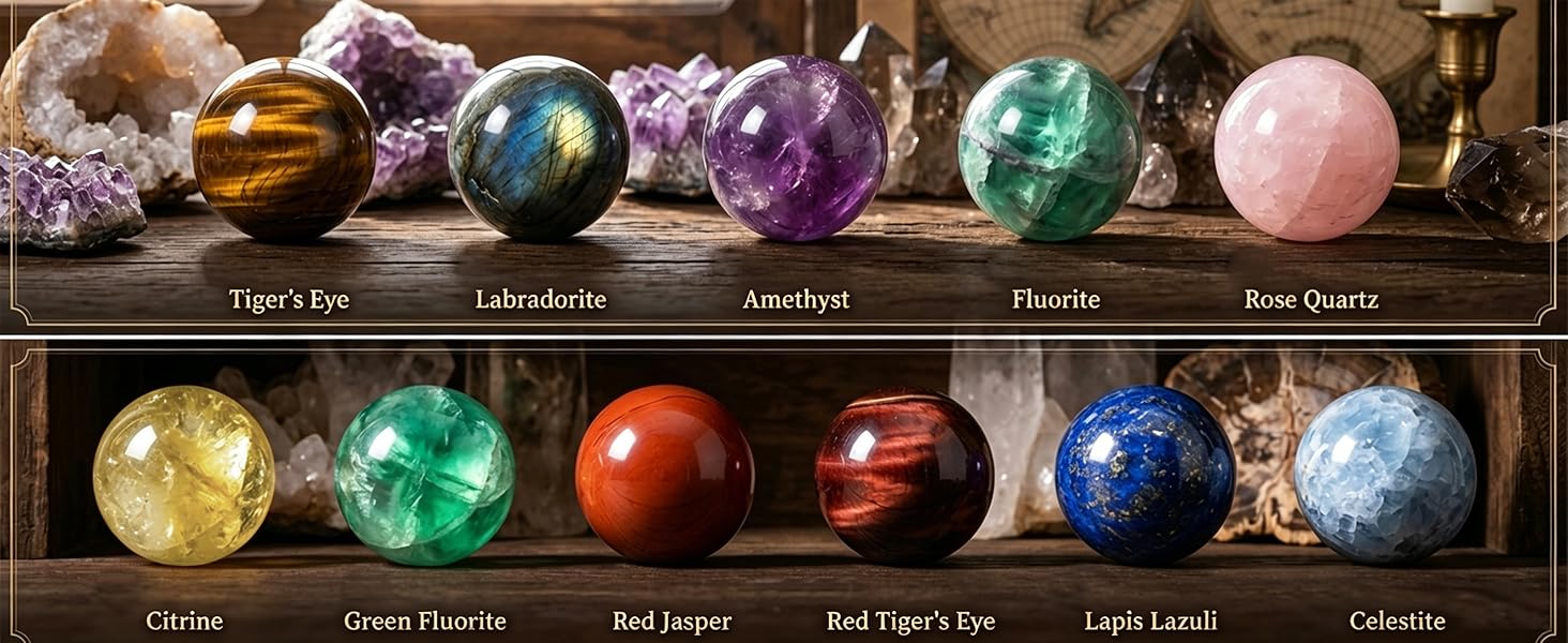 crystal sphere set 3