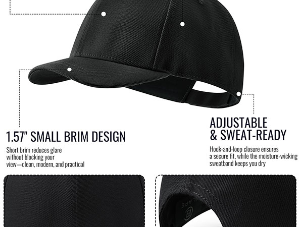 summer caps for men short brim men baseball cap short brim baseball hats for men