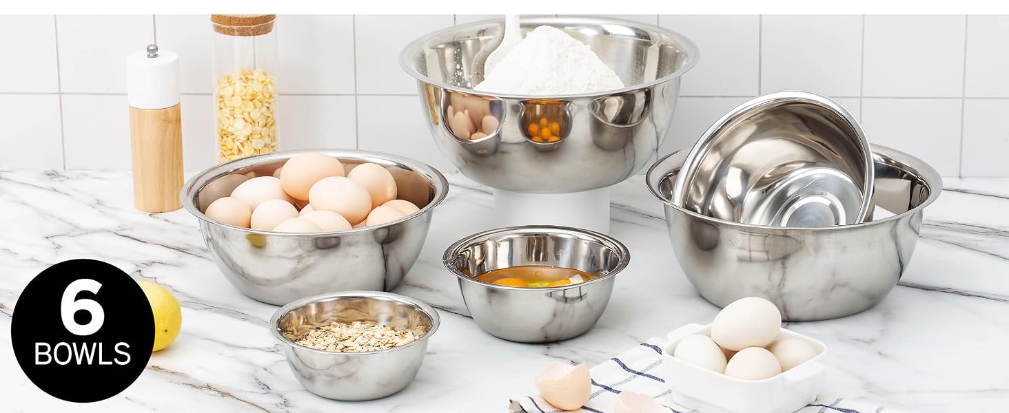 6 BOWLS INCLUDED