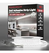 Shine Decor LED Strip Light Super Bright 12000LM, Plug&Play 120V Driverless Easy Wiring, Flicker ...