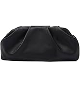 Clutch Purse for Women, Vegan Leather Evening Bag, Soft Pleated PU Small Purses for Formal Weddin...