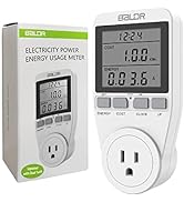 electricity usage monitor kilowatts energy wattage reader sockets plugs appliances measure display