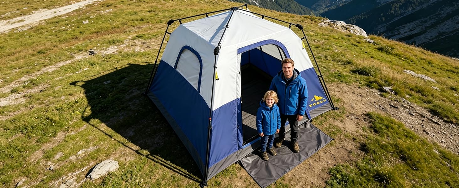 double wall tent top view waterproof no mesh