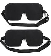 2 Pack Sleep Masks 3D Memory Foam Women Men Side Sleeper Eye Mask for Sleeping