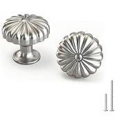 goldenwarm 10 Pack Brushed Nickel Cabinet Knobs Dresser Knob for Drawer Hardware Handles and Luxu...