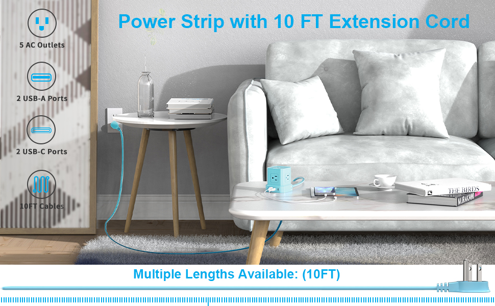 Power Strip with USB-C