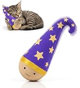 Lulu's world NieNie Wooden Cat Toy — Self-Righting Wobble Tumbler for Bored Indoor Cats, Silent I...