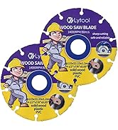 Lytool Woodworking Circular Saw Blade 4-1/2" for Angle Grinder, Wood Cutting Discs7/8 Arbor, Angl...