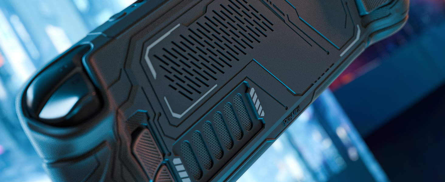 PlayVital Mecha Protective Case for Steam Deck
