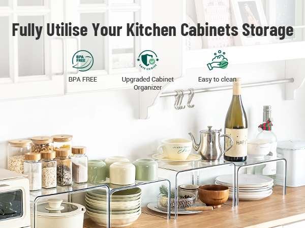 kitchen cabinet organizer cabinet organizer shelf organizer cabinet shelf countertop organizer