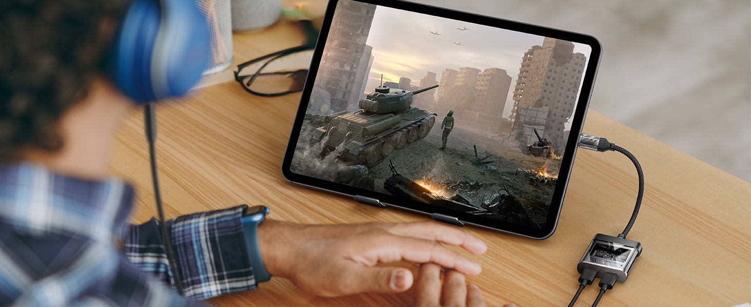 USB C Headphone and Charger Adapter