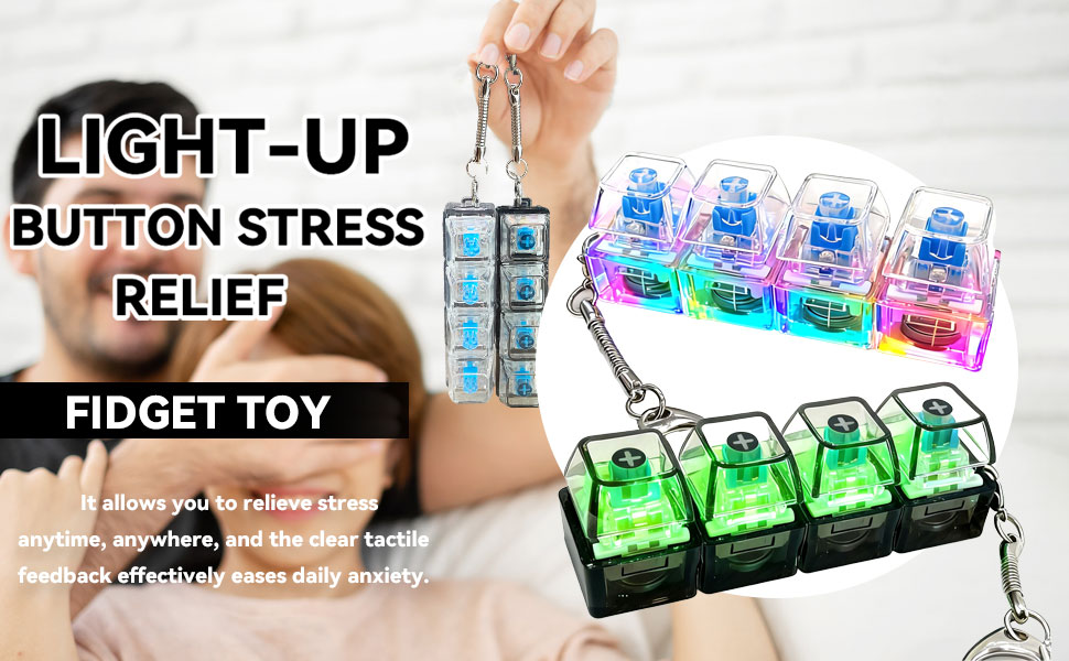 LIGHT-UP BUTTON STRESS RELIEF